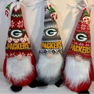 Green Bay Packers Gnome Trio with Knit Hats